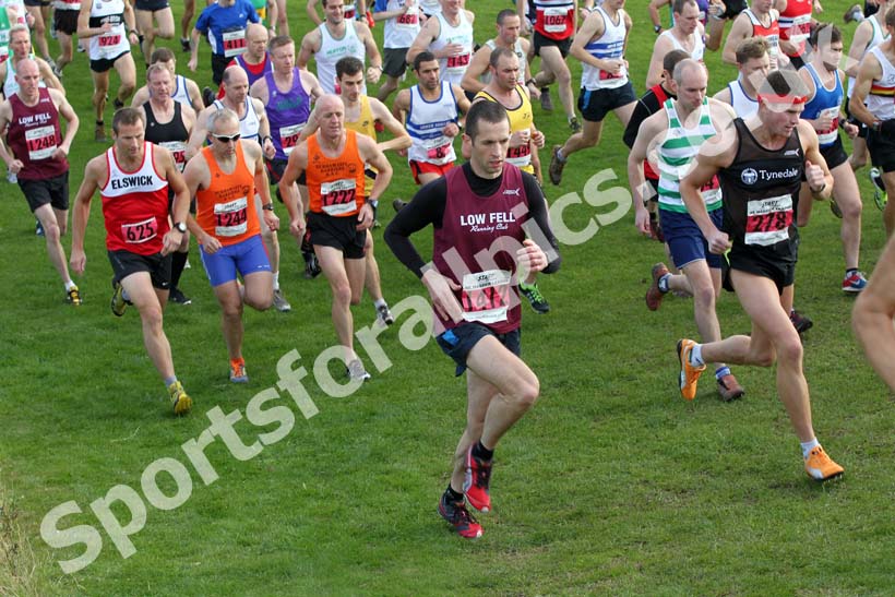 Soon after the start of the Senior Mens race, Sherman Cup, South Shields